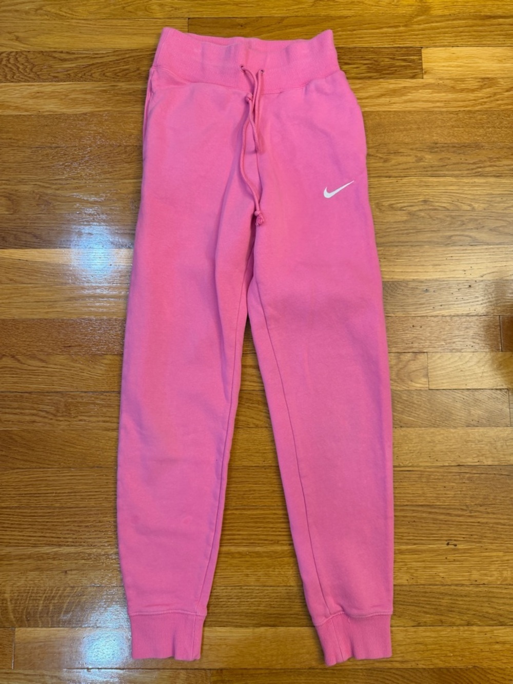 Nike Phoenix Fleece High-Waisted Joggers in Bright Pink - Size XS Pockets